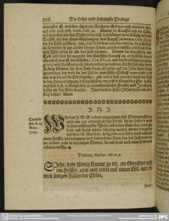 Die sechs und sechtzigste Predigt aus Zach. IX. v. 9.