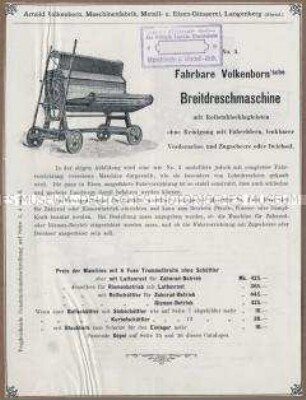 Breitdreschmaschine