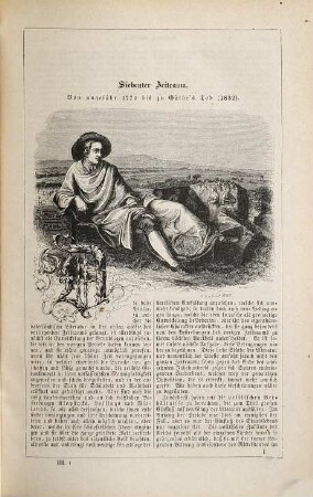 Geschichte der deutschen Literatur : mit ausgewählten Stücken aus den Werken der vorzüglichsten Schriftsteller. 3, Von ungefähr 1770 bis zu Goethe's Tode (1832)