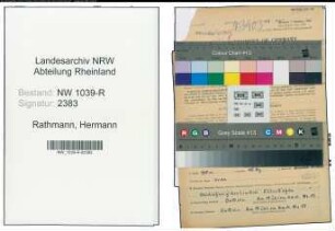 Entnazifizierung Hermann Rathmann , geb. 15.03.1917 (Telefonist)