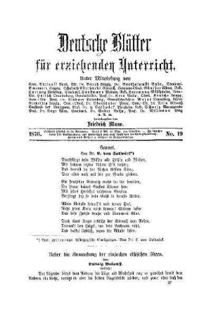 Ueber die Anwendungen der einfachen ethischen Ideen : (Schluß)