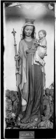 Kloster Sankt Ulrich Barockkirche Ausstattung Madonnafigur ca. 12 Jh.