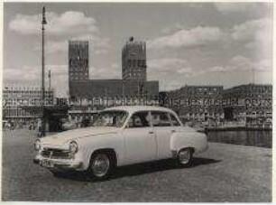 Werbefoto für den Wartburg 311, aufgenommen in Stockholm
