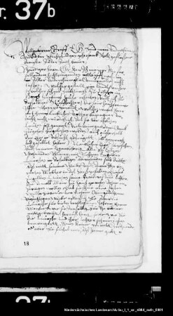 Beschwerde des Jobst von Oheimb wegen der Übergriffe eines Landstreichers auf den Besitz des Engelke Luerßen zu Enzen, eigenbehöriger Meier des Jobst von Oheimb