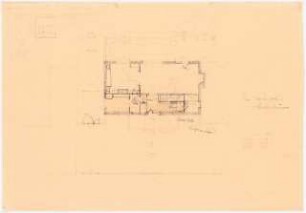 Garten Allinger, Berlin-Dahlem: Haus Allinger: Grundriss Erdgeschoss 1:100
