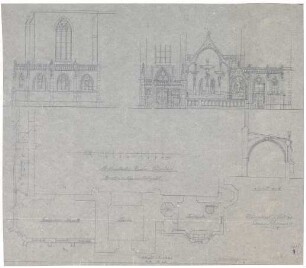 Westgiebel, St. Lambertuskirche zu Düsseldorf