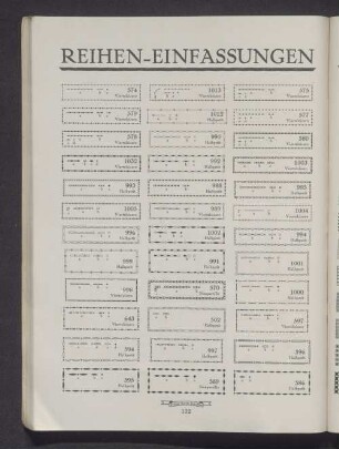 Reihen-Einfassungen
