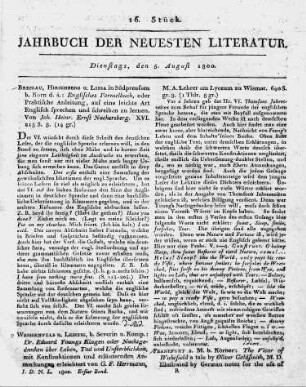 1800-08-05 : 16. Stück