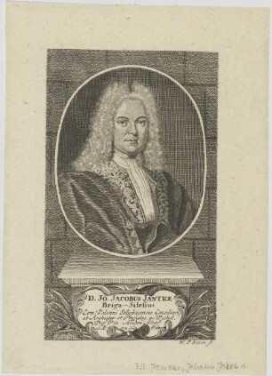 Bildnis des Jo. Jacobus Jantke
