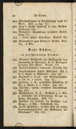 Rohe Bücher, in verschiedenem Format