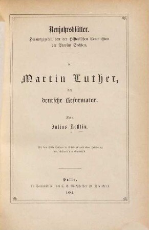 Martin Luther, der deutsche Reformator