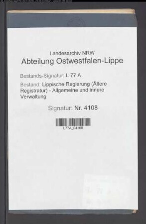 Reckers der Ortsvorsteher zu Oerlinghausen gegen den Leinenhändler Louis Tölke zu Oerlinghausen wegen Teilung der Senne