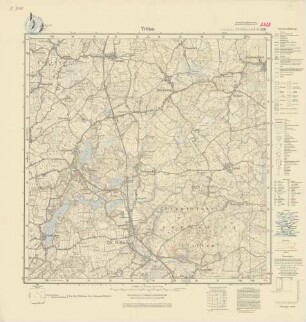 2328 (alte Nr.: 936) Trittau, Meßtischblatt (4cm - Karte)