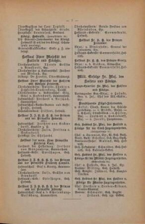 Milit. Gefolge Sr. Maj. d. Kaisers und Königs