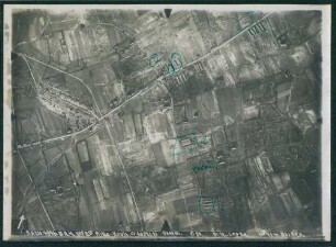 Foto des Geländes um Millekruis südwestlich von Ypern (Luftbild)