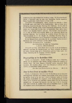 Flugzeugerfolge an der flandrischen Küste.