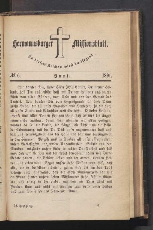 N° 6. Juni. 1891