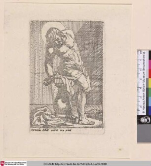 [Christus an den Stock zur Geißelung gebunden; Christ bound to the Column]