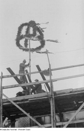 Befestigen der Richtkrone
