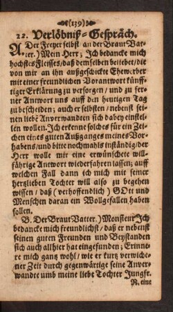 [Gespräch 22., 23. Verlöbniß-Gespräch.]