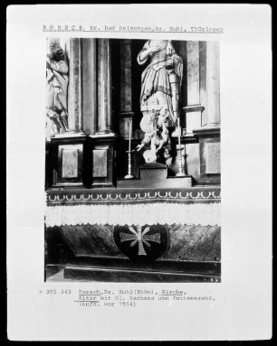 Altar mit der heiligen Barbara