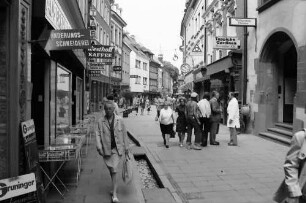 Freiburg: Rathausgasse, Richtung Osten