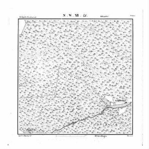 Kartenblatt NW XII 41 Stand 1836
