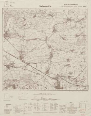 4644 Wellerswalde, Topographische Karte 1:25000 (4cm - Karte)