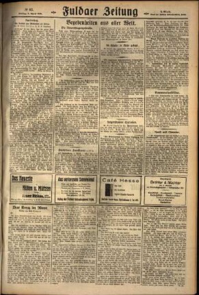 Zweite Ausgabe vom Freitag, den 06. April 1928.