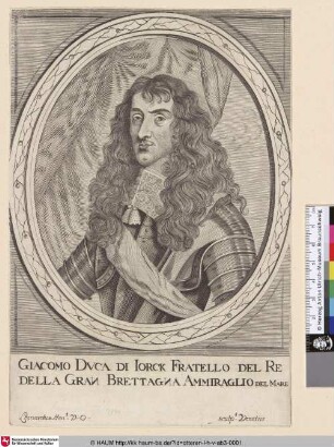 Giacomo Duca di Iorck Fratello del Re della Gran Brettagna Ammiraglio del Mare