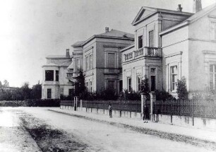 Benekestraße, Blickrichtung Süden. Detmold. 1890