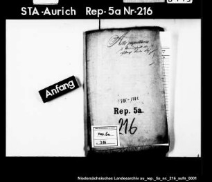 Vormundschaft über die Kinder des verstorbenen Kapitän J.K.G. von Glan zu Thunum