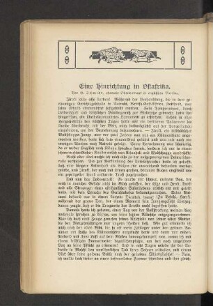 Eine Hinrichtung in Ostafrika.