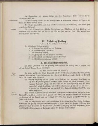 III. Abtheilung Piesberg