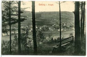 Geising. Blick auf Geising