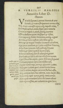 P. Vergilii Maronis Aeneidos Liber Octavus.