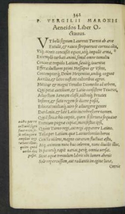 P. Vergilii Maronis Aeneidos Liber Octavus.