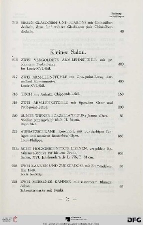 Kleiner Salon (Nr. 216-299)