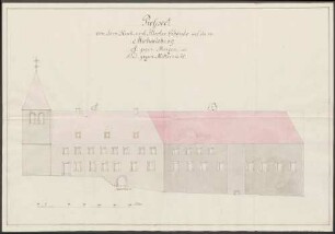 Reparaturarbeiten an dem Kapuziner Hospitium auf dem Michaelsberg
