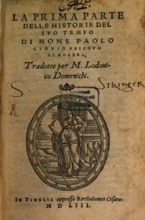 La ... Parte Delle Historie Del Suo Tempo, 1