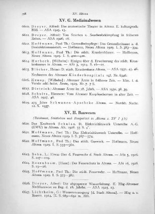 XV. G. Medizinalwesen