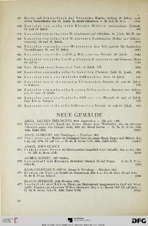 Neue Gemälde (Nr. 672-977)
