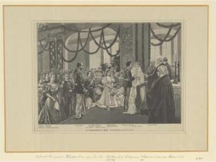 Doppelbildnis der Alexandra von Sachsen Coburg Gotha und des Maximilian von Hohenlohe