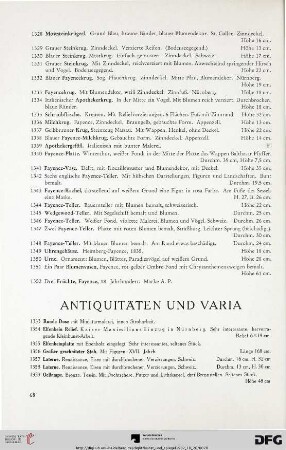 Antiquitäten und Varia (Nr. 1353-1454)