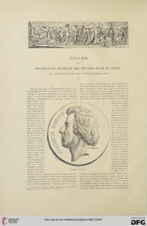 16: Cours de littérature musicale des oeuvre pour le piano au conservatoire de Saint-Pétersbourg