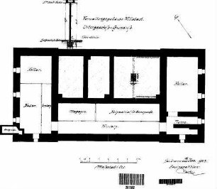 Willsbach: Empfangsgebäude Verwaltungsgebäude Grundriß Kellergeschoß