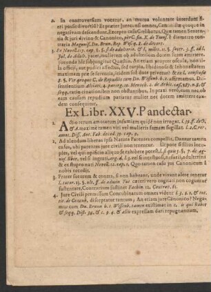 Ex Libr. XXV. Pandectar.