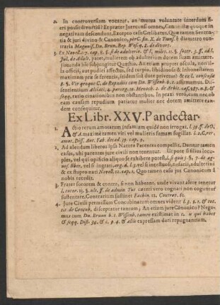 Ex Libr. XXV. Pandectar.