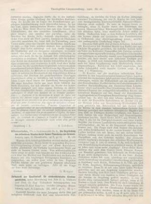 445-447 [Rezension] Kayser, Karl (Hrsg.), Zeitschrift der Gesellschaft für niedersächsische Kirchengeschichte. 6. Jahrg