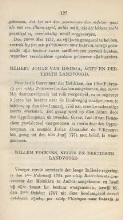 Willem Fockens, negen en dertigste landvoogd